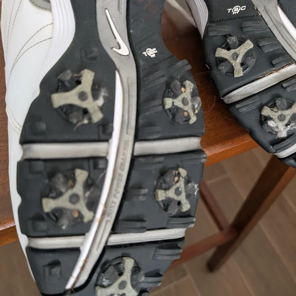 Nike Retro 2008 Power Channel TAC Golf Men's White and Black Size 10 Wide - Picture 6 of 10